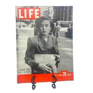 LIFE Magazine May 3 1948 Gwyned Filling Career Girl Photo Essay Italy Election